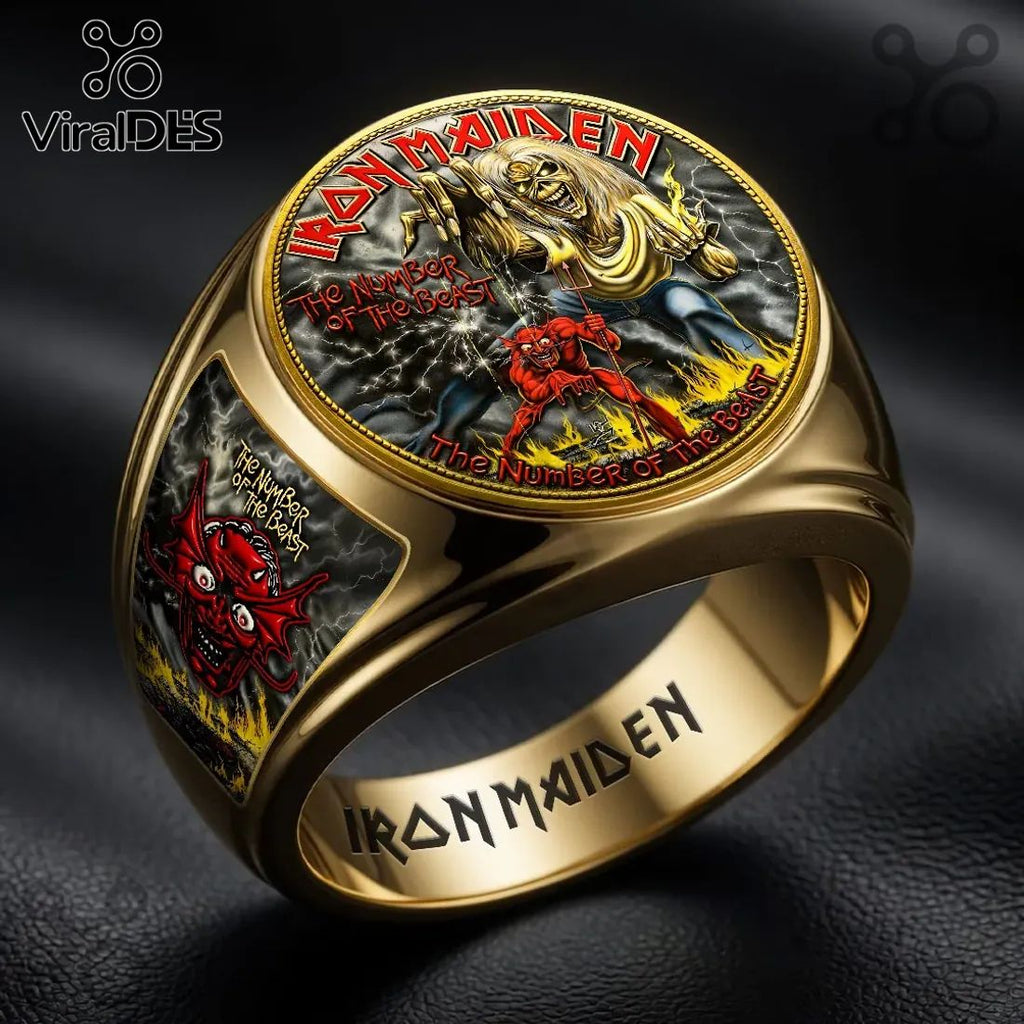Iron Maiden The Number of the Beast Signet Ring
