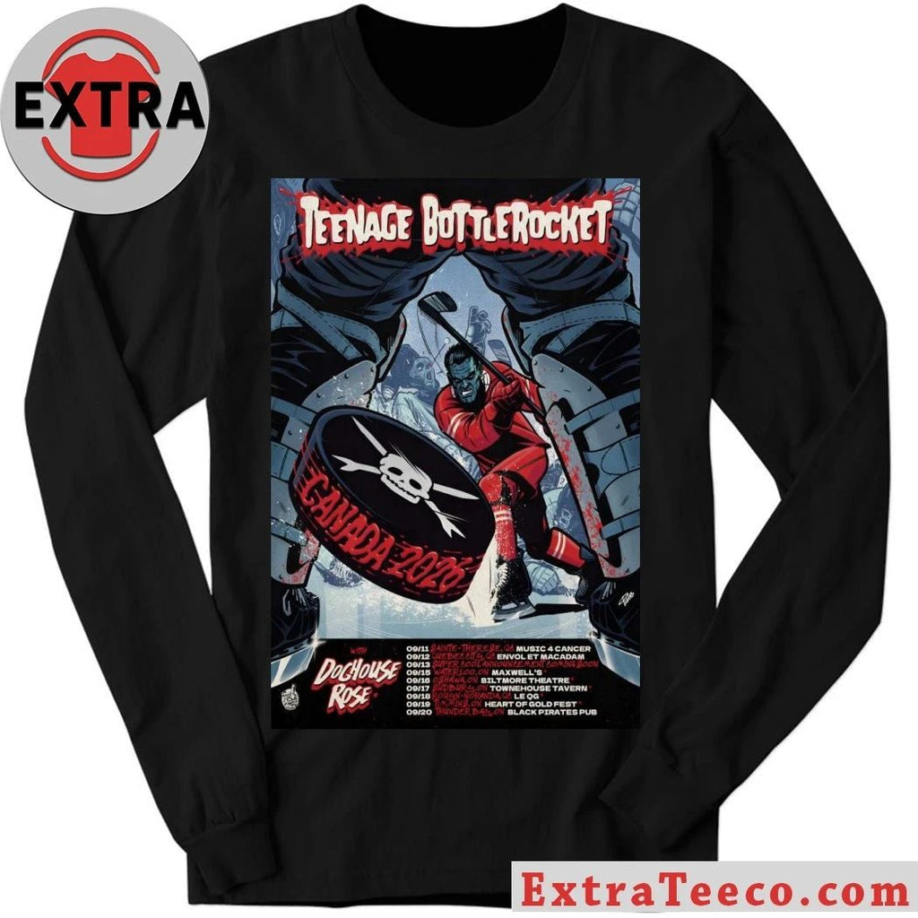 Teenage Bottlerocket With Doghouse Rose Canada Tour 2026 Poster Shirt