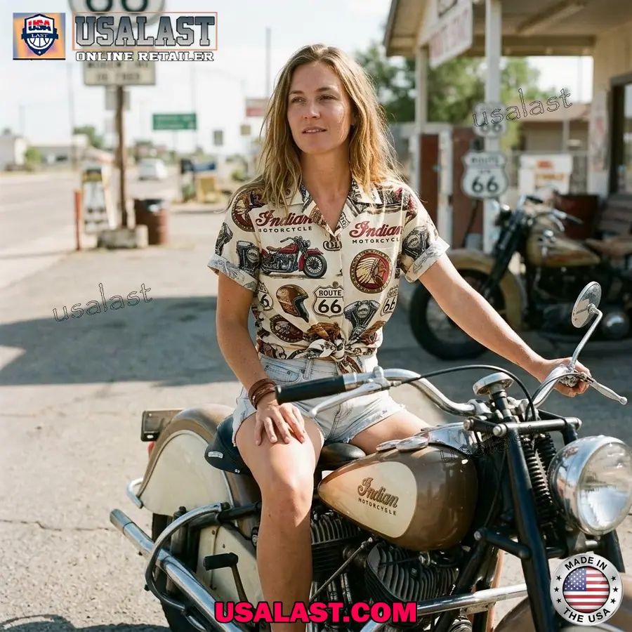 Indian Motorcycle Vintage Hawaiian Shirt