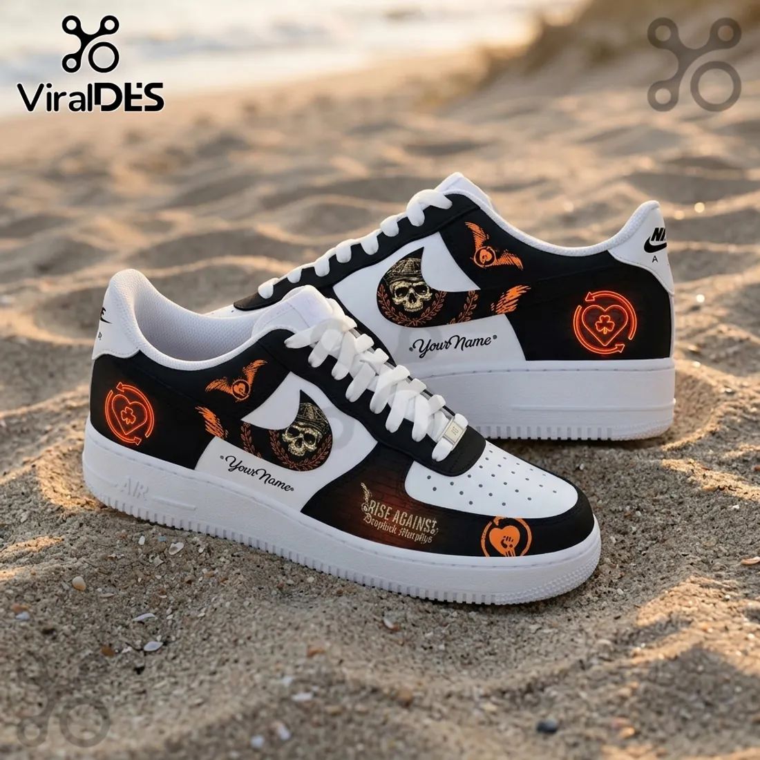 Rise Against x Dropkick Murphys 2026 Tour Air Force Sneakers