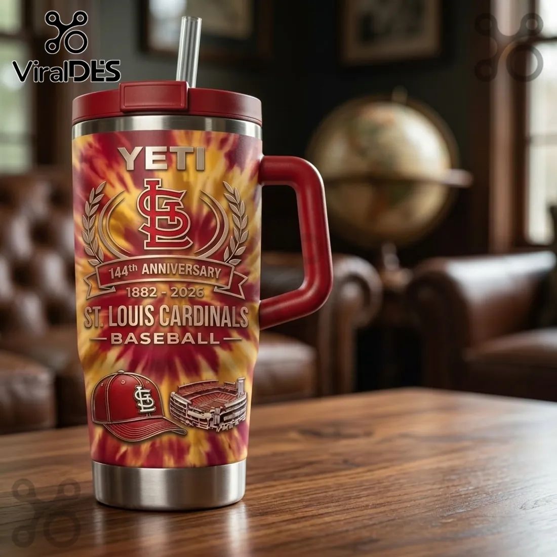 St. Louis Cardinals 144th Anniversary 1882-2026 Stanley Tumbler