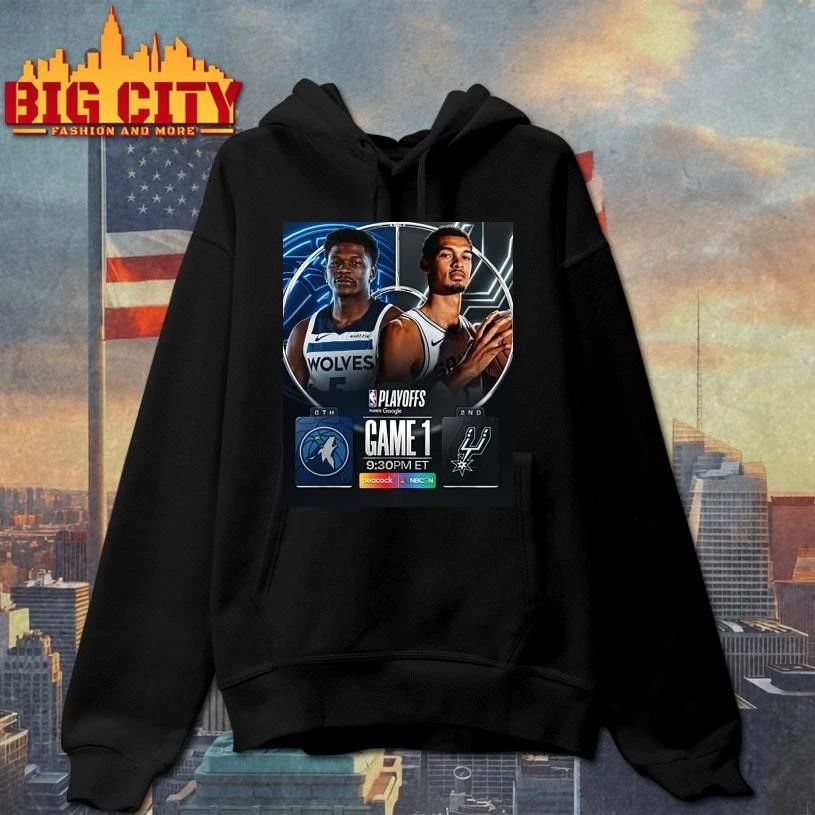 Minnesota Timberwolves vs. San Antonio Spurs 2026 Playoffs Round 2 Matchup Shirt