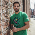 Seattle Kraken Green Night Floral “S” Logo Limited Edition T-Shirt