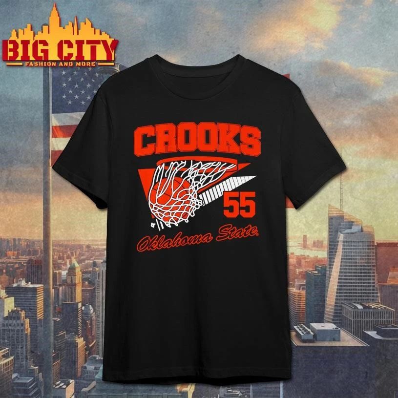 Oklahoma State Basketball Audi Crooks Retro Swish Shirt