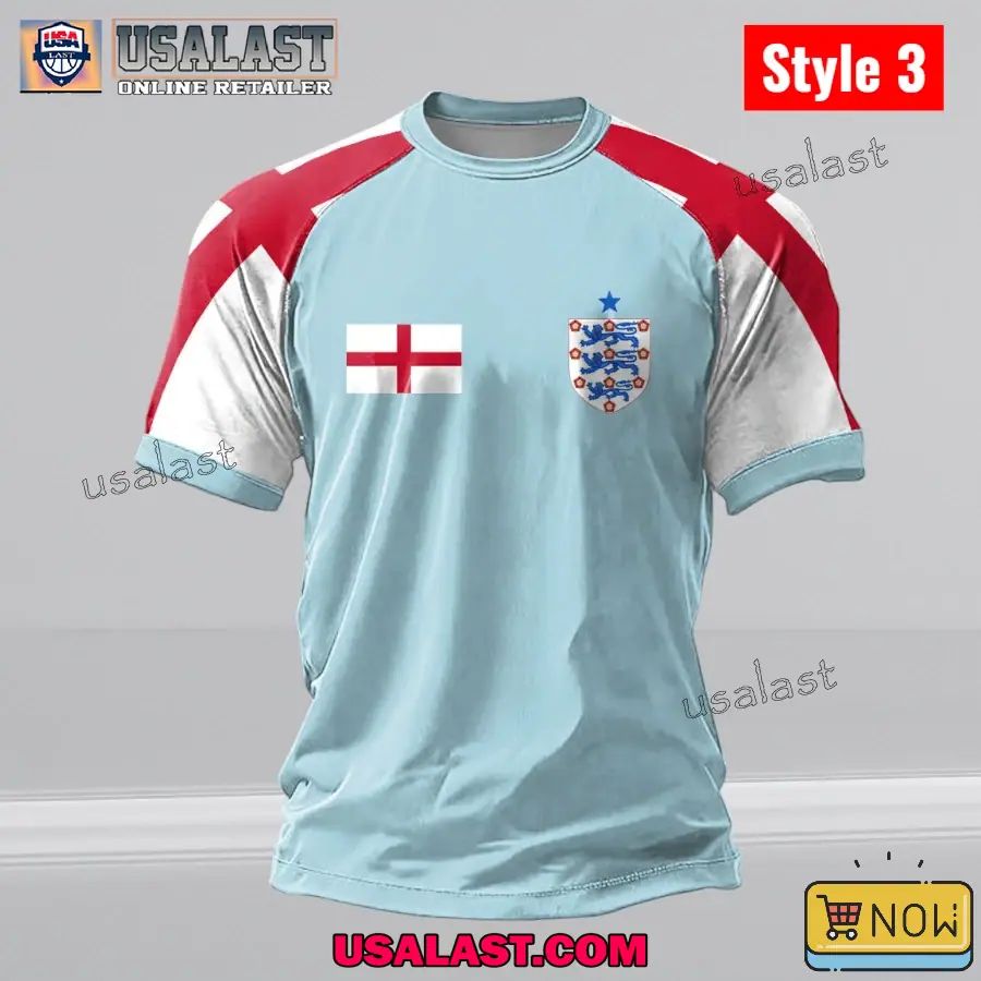 England Football WC 2026 Logo Print T-Shirt