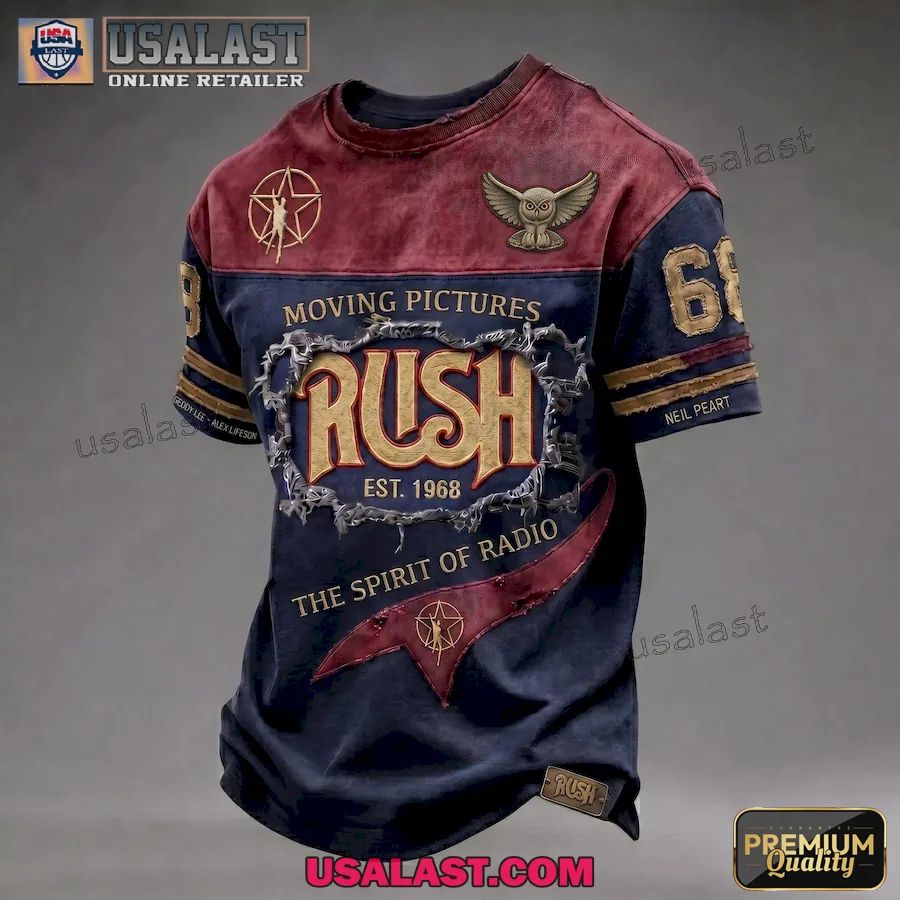 Rush Rock Band Printed All Over Printed T-Shirt