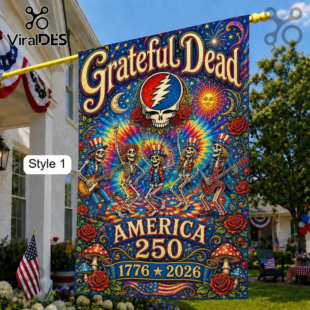 Grateful Dead x USA 250th Anniversary 1776-2026 House Flag