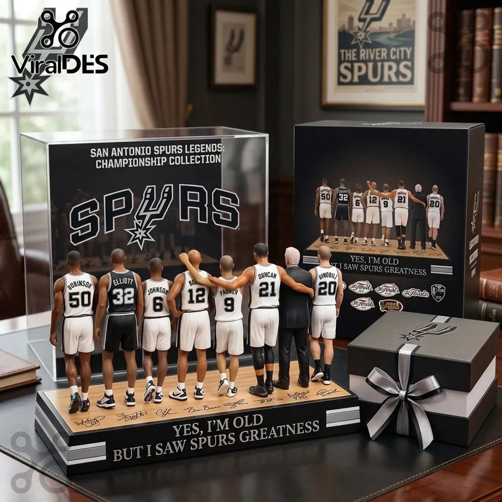 San Antonio Spurs Legends NBA Championship Acrylic Plaque
