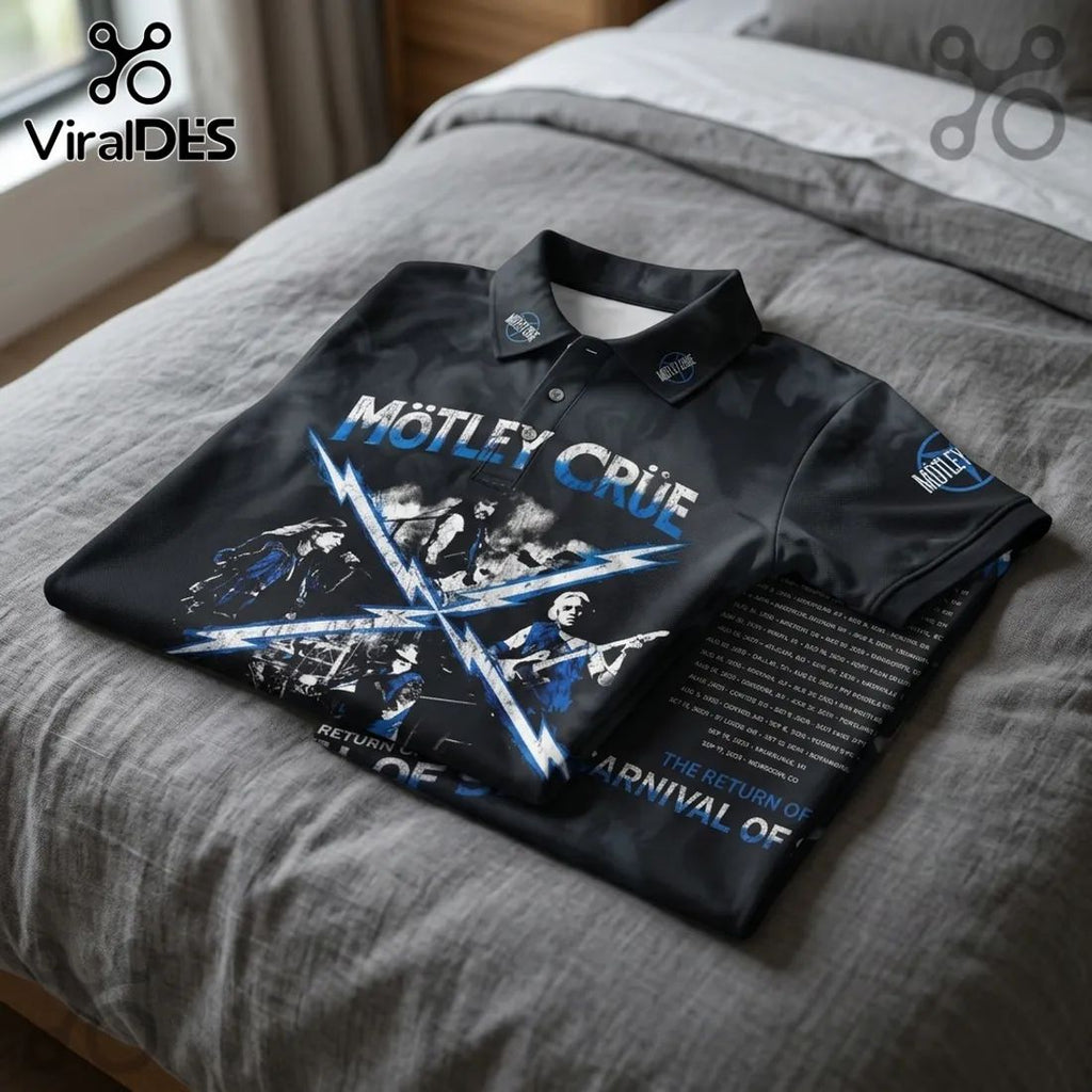 Motley Crue Carnival Of Sins 2026 Tour Polo Shirt