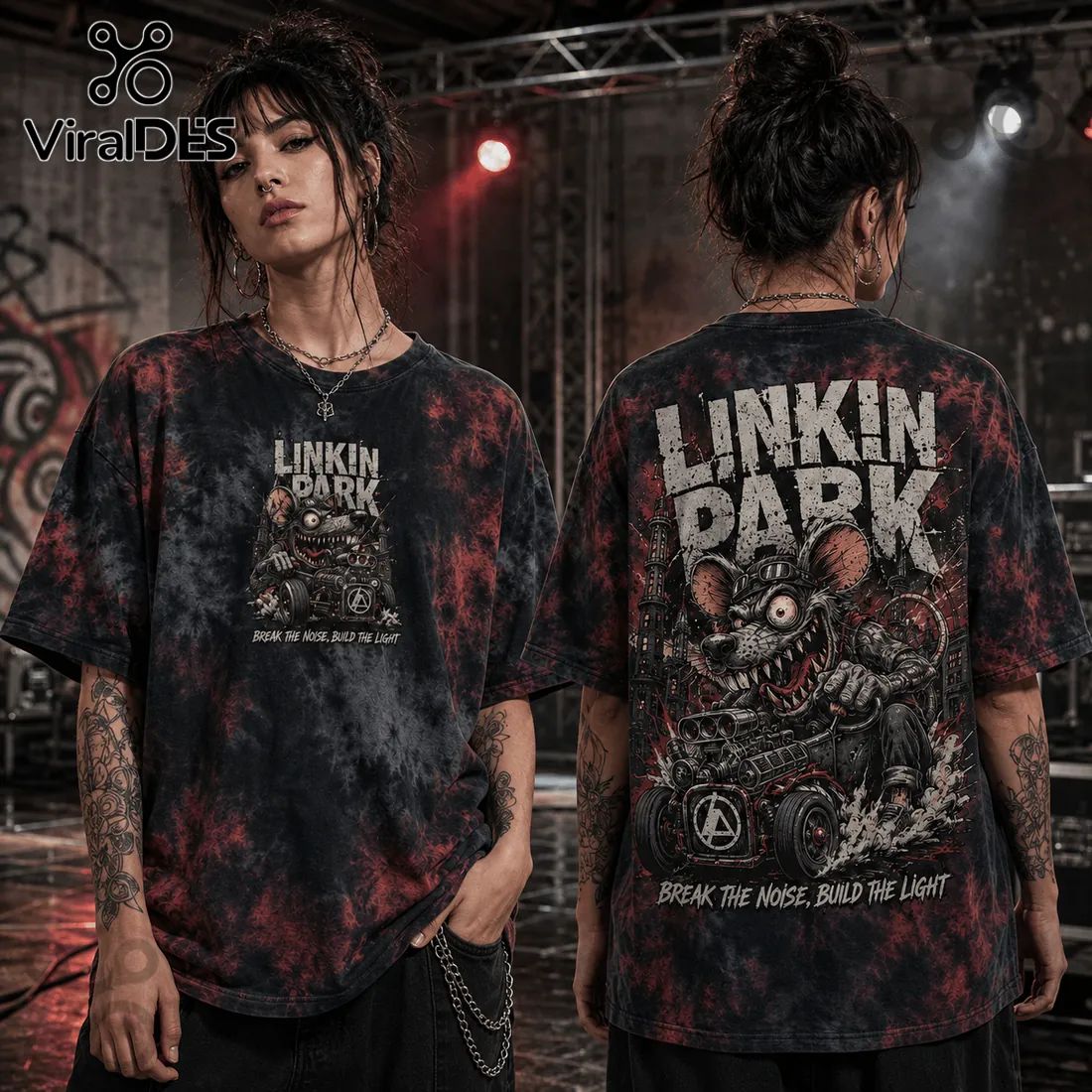 Linkin Park Premium Tie Dye Mascot T-Shirt
