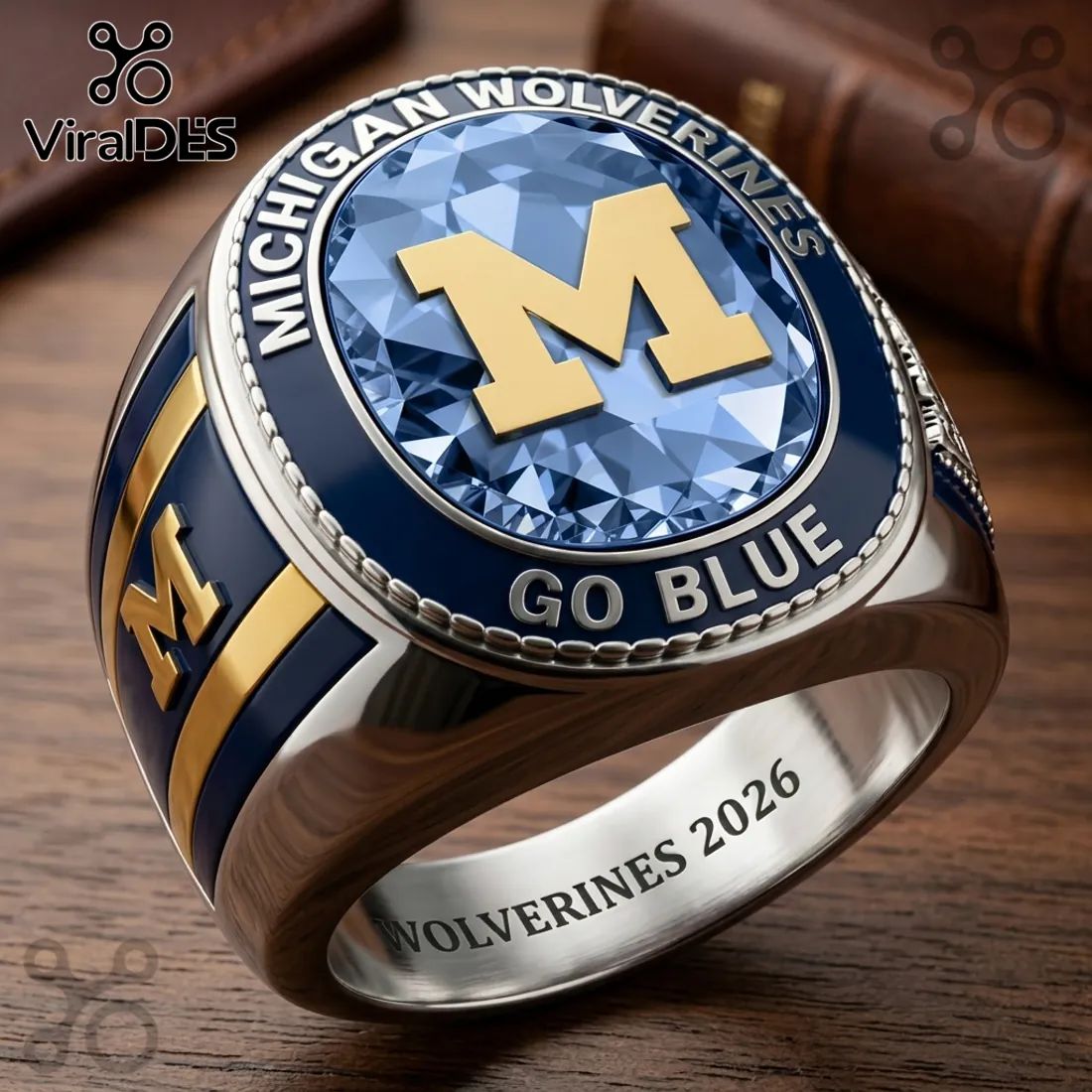 Michigan Wolverines Go Blue 2026 Commemorative Ring