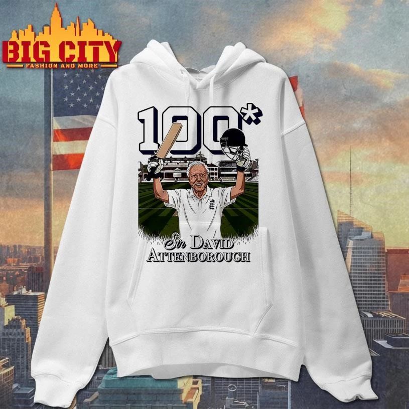 Sir David Attenborough 100 cricket players shirt