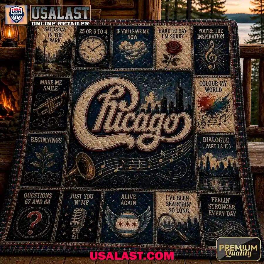 Chicago Band Jazz Rock Edition Quilt Blanket