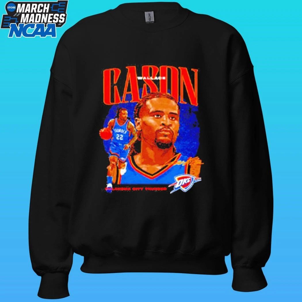 Cason Wallace Oklahoma City Thunder Dual Signature Shirt