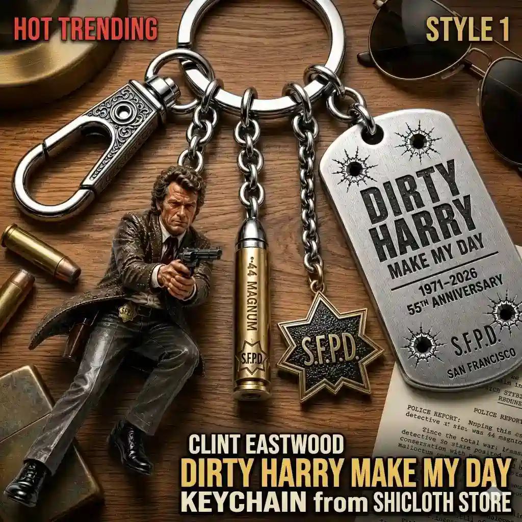 Clint Eastwood Dirty Harry Make My Day Keychain