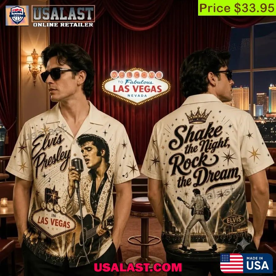 Elvis Presley Shake The Night Rock The Dream Hawaiian Shirt