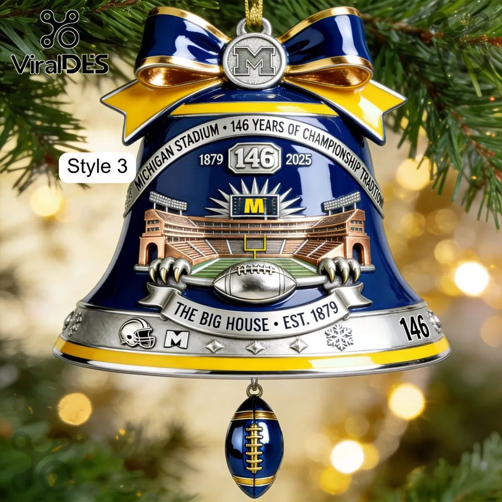 Michigan Wolverines Football Players Christmas Tree Ornament