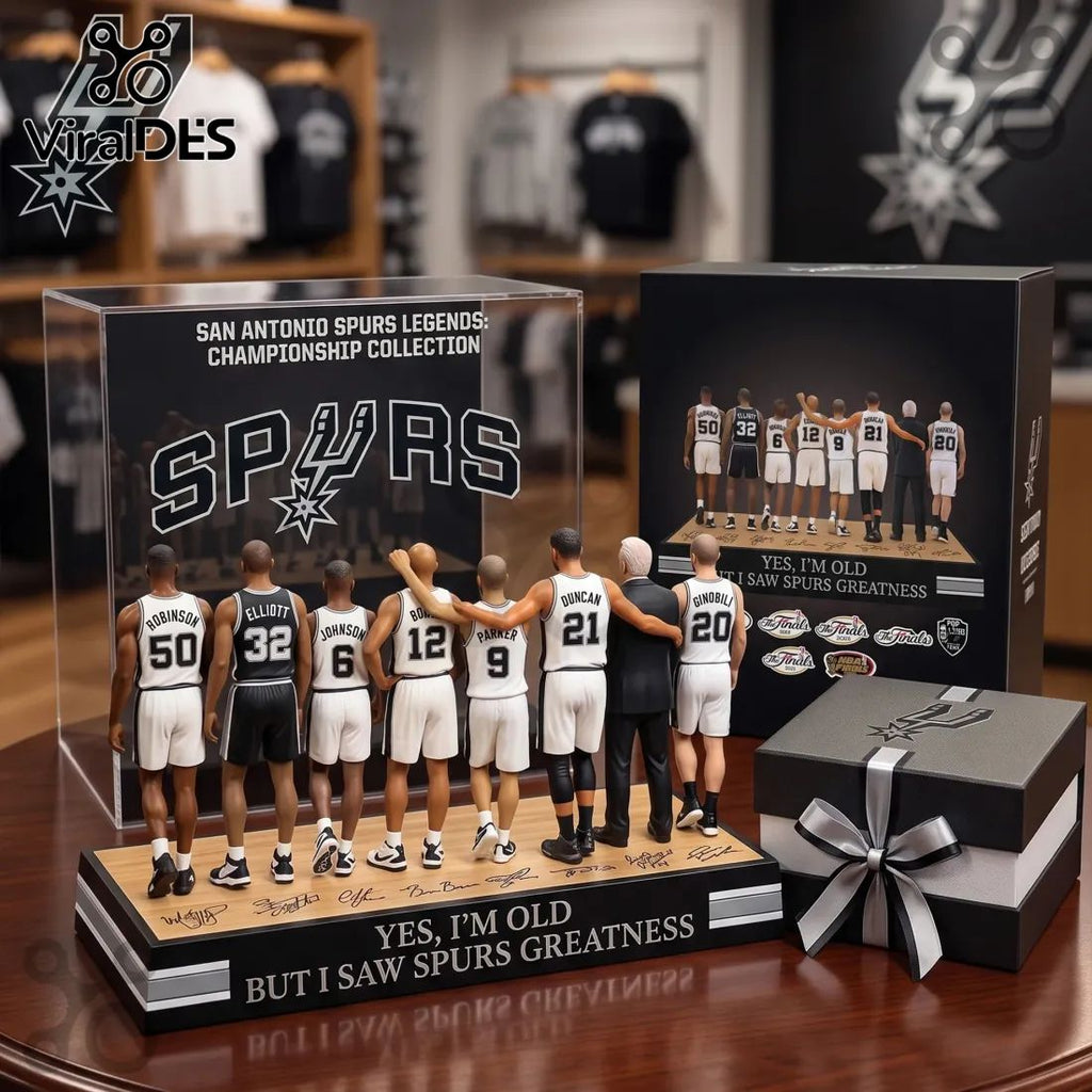 San Antonio Spurs Legends NBA Championship Acrylic Plaque