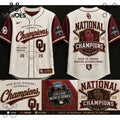 Oklahoma Sooners 2026 Baseball National Champions Cream Jersey