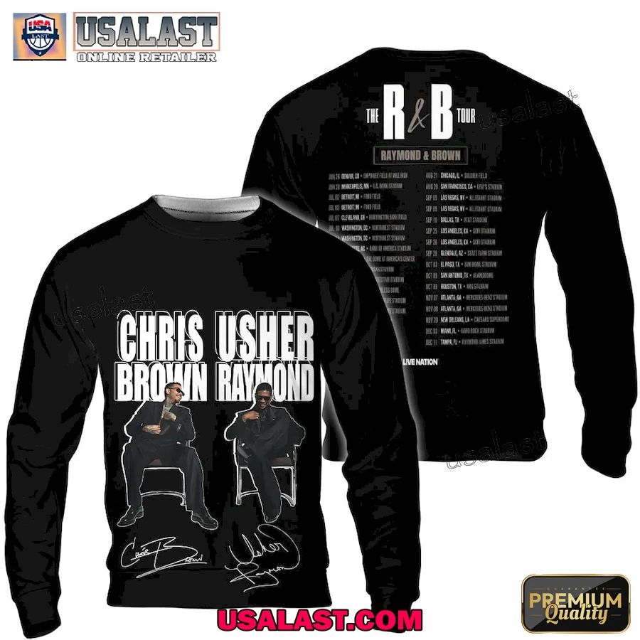 Chris Brown x Usher R&B Tour 2026 Apparel Clothing
