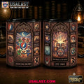 Grateful Dead Dancing Bears Stained Glass Coffee Mug