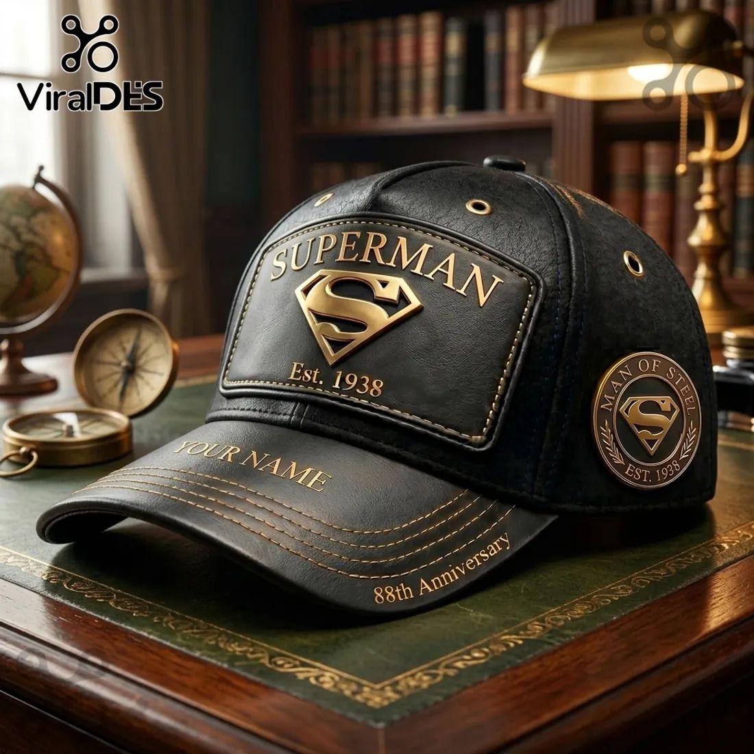 Man of Steel Personalized 88th Anniversary Superman Cap
