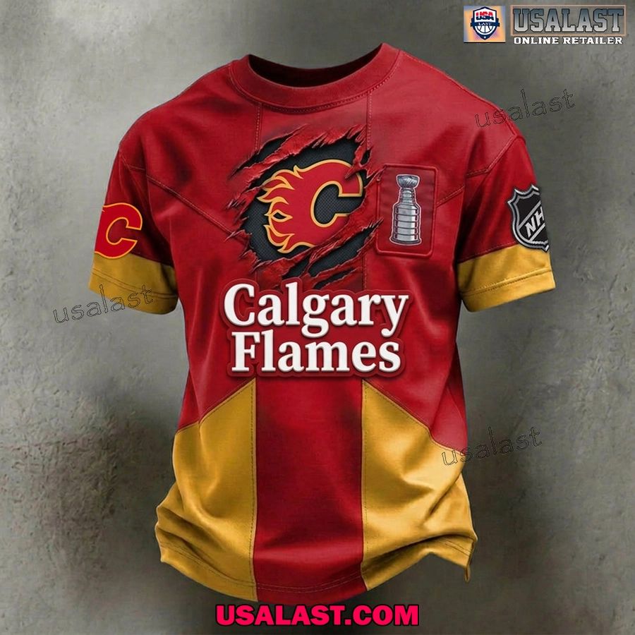 Calgary Flames Summer 2026 All Over Printed Shirt