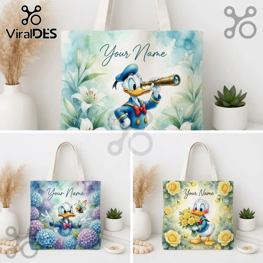 Donald Duck Personalized Tote Bag