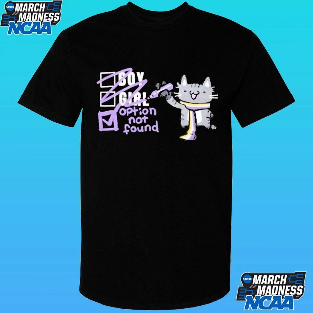 Boy Girl Option Not Found Cat Shirt