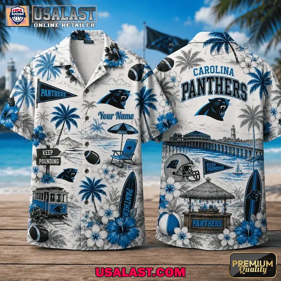 Carolina Panthers Summer Vibes Custom Hawaiian Shirt