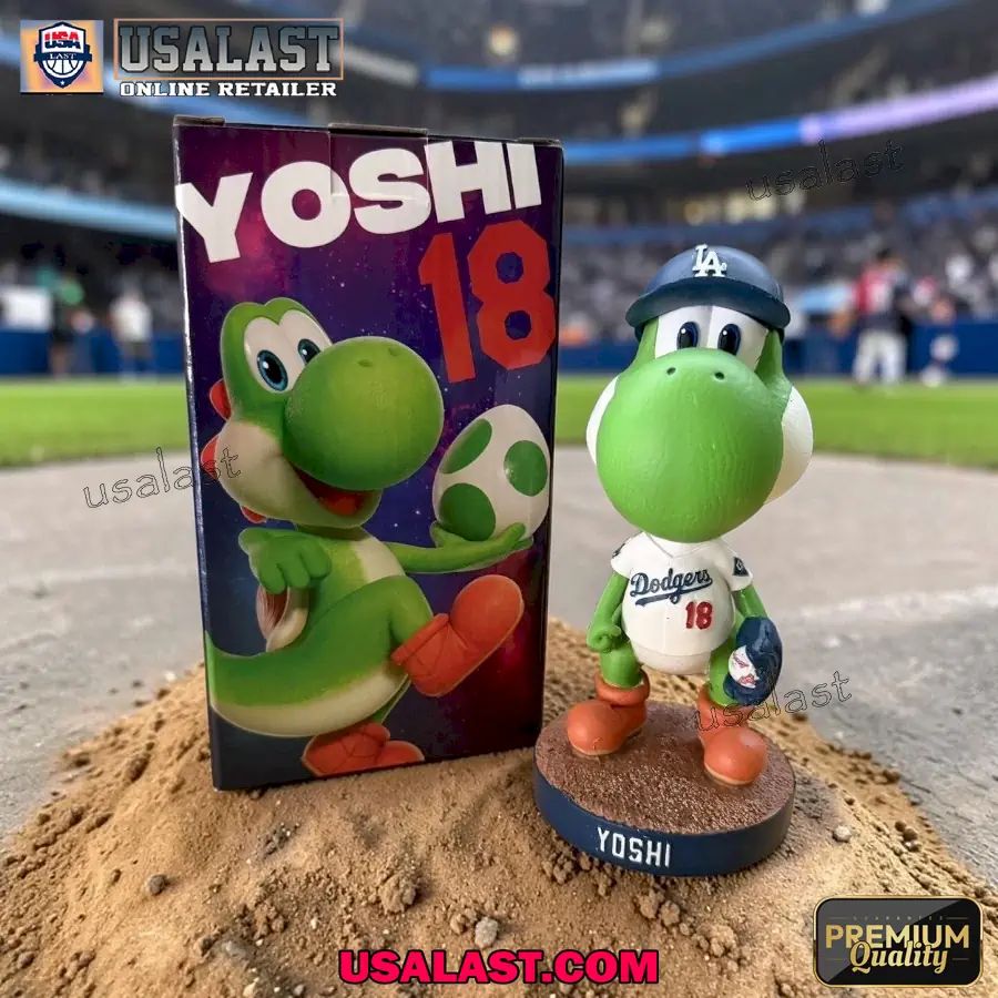 Yoshi #18 Jersey Los Angeles Dodgers Bobblehead