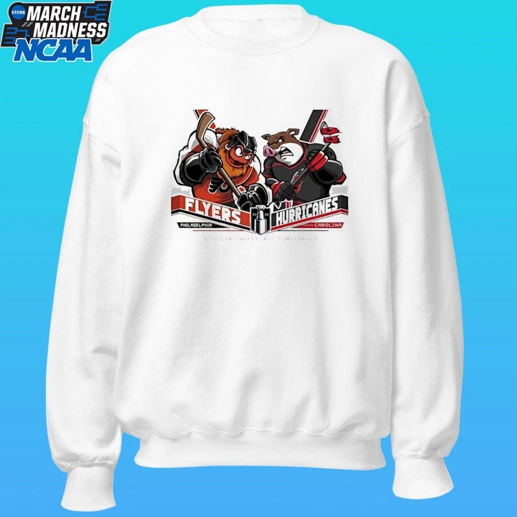 Philadelphia Flyers Vs Carolina Hurricanes Hockey Mascot Eastern Conference Semifinals Shirt