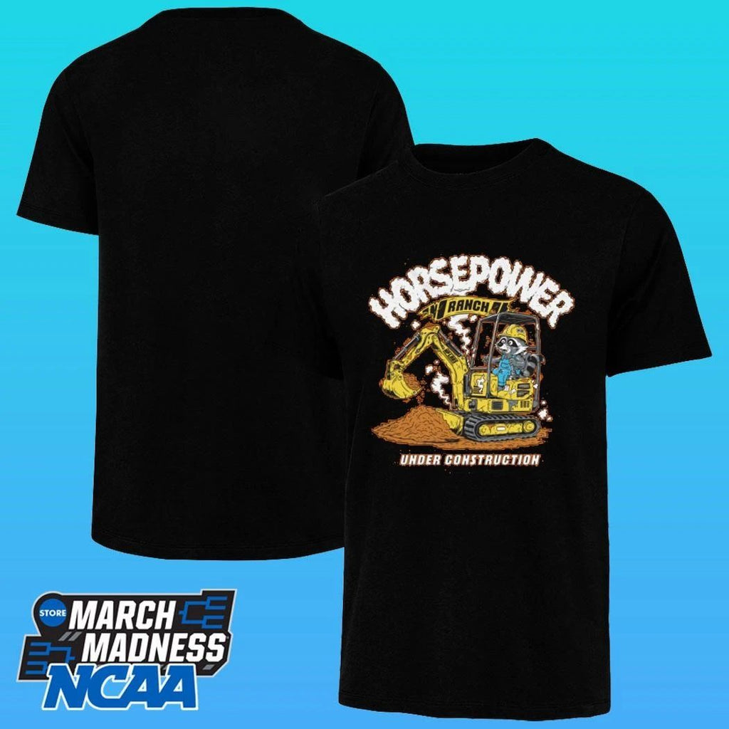 Racoon Horsepower Ranch Under Construction Shirt