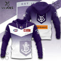 Fremantle Dockers AFL Purple White Gradient Hoodie