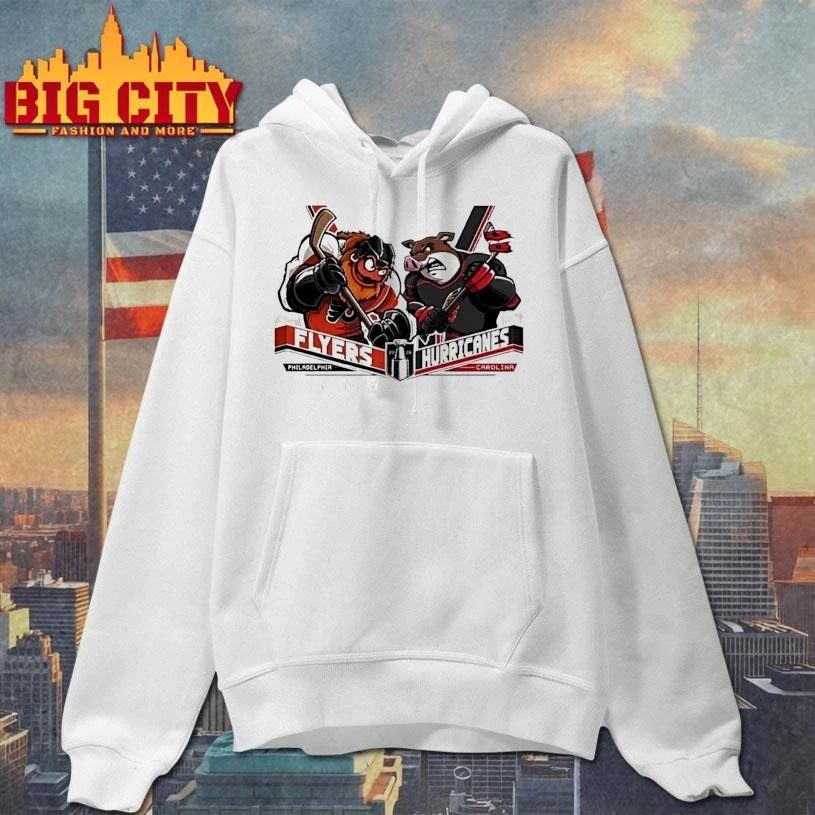 Awesome Philadelphia Flyers Vs Carolina Hurricanes Hockey Mascot Eastern Conference Semifinals Shirt
