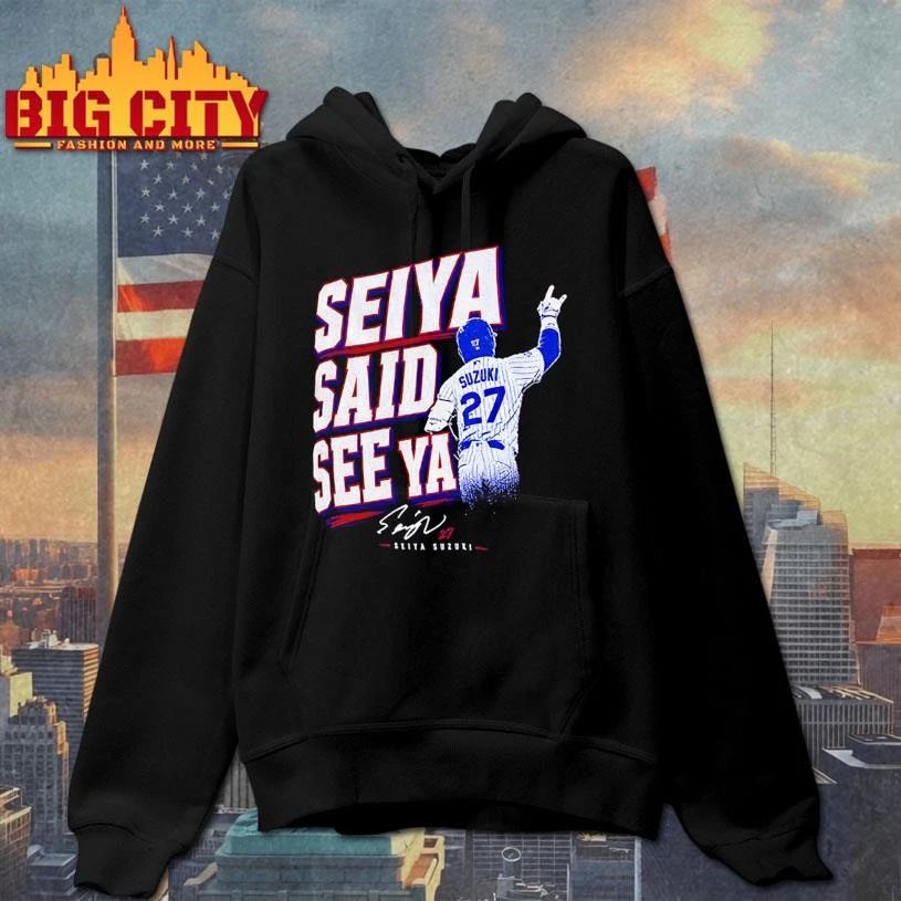 Seiya Suzuki Chicago Cubs Baseball Seiya Said See Ya Signature Shirt