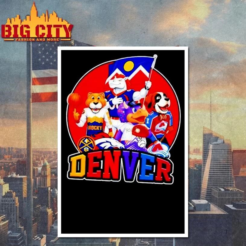 Denver City Sports All Mascots Graphic shirt
