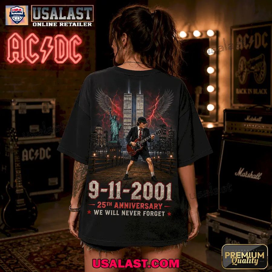 AC/DC 9/11 Memorial 25th Anniversary 3D Shirt