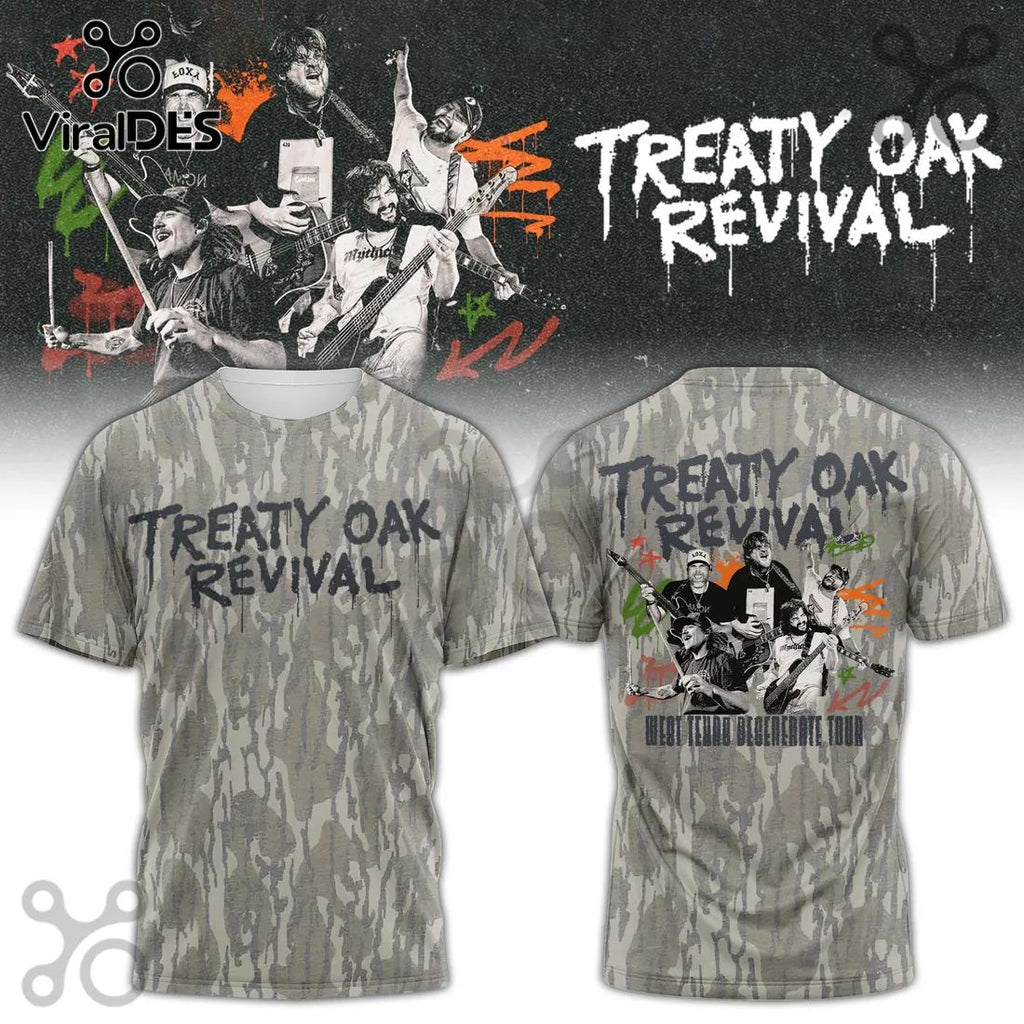 Treaty Oak Revival West Texas Degenerate Tour Camo T-Shirt
