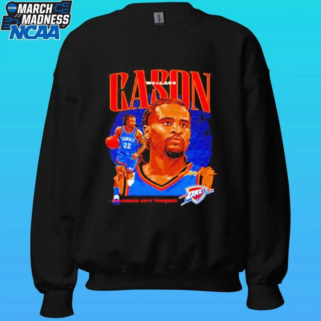Cason Wallace Oklahoma City Thunder Dual Signature Shirt