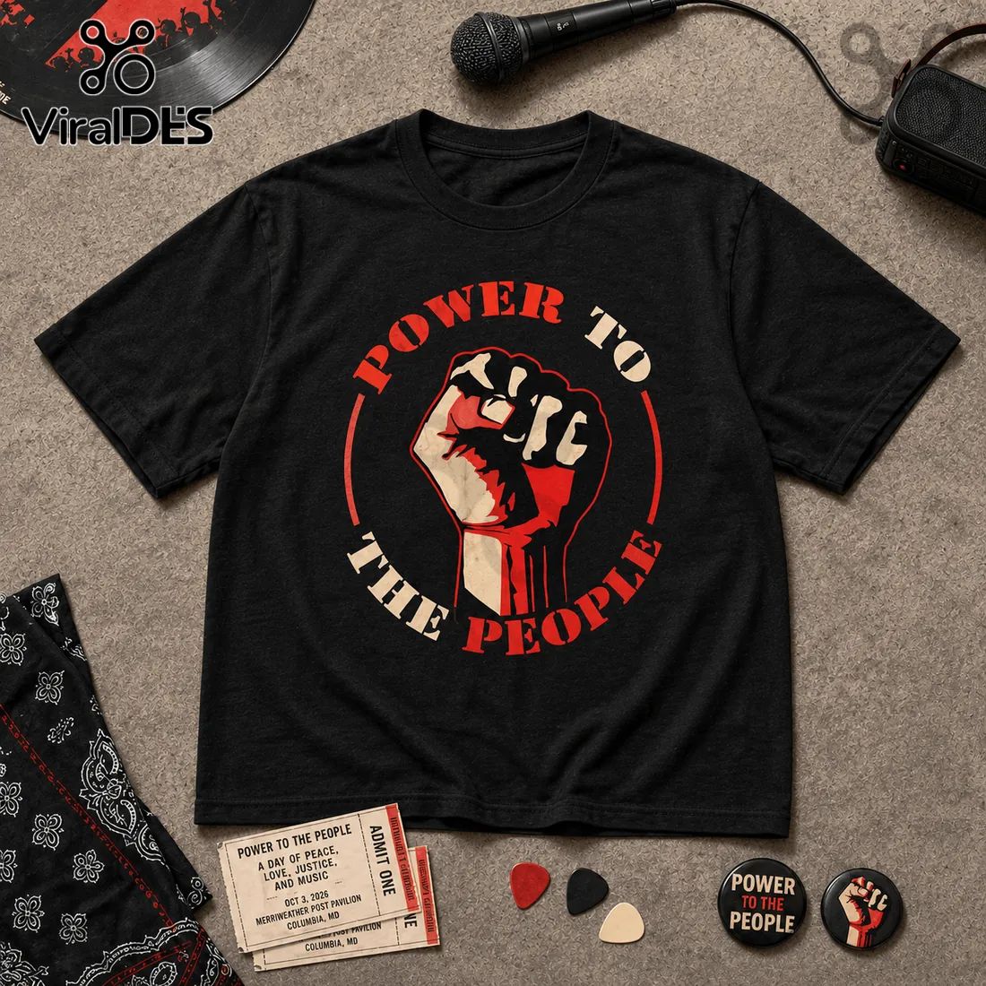 Power to the People 2026 Concert Music Festival T-Shirt