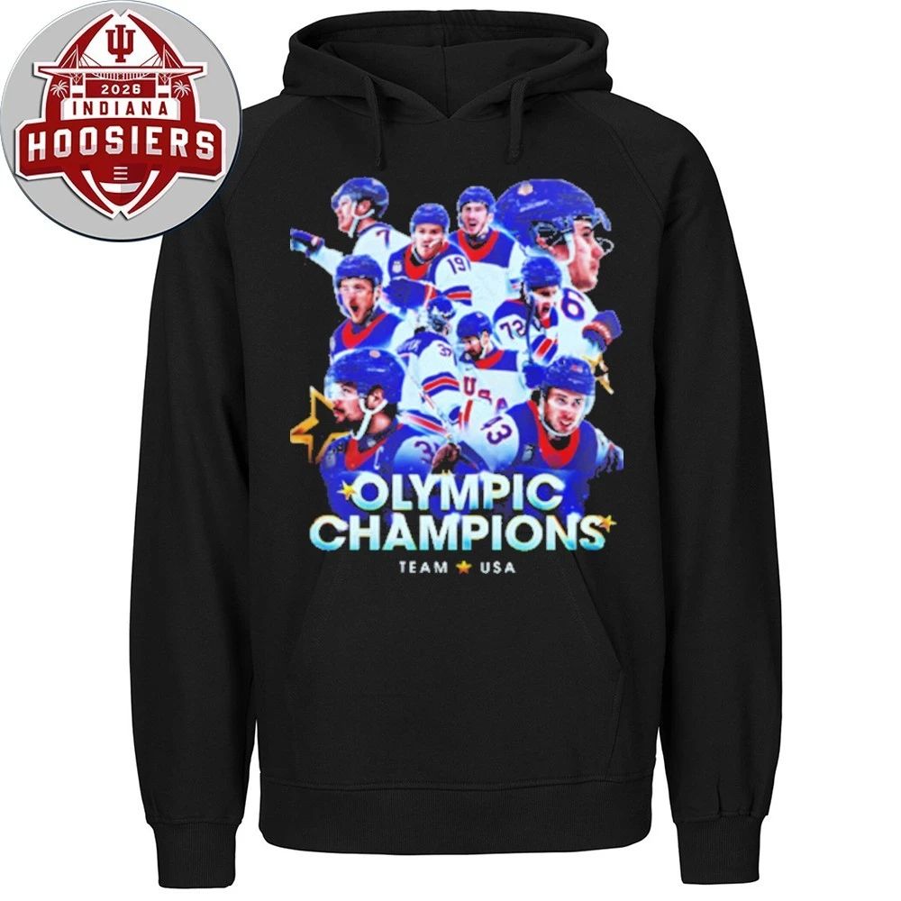 Usa Men’s Olympic Hockey Team Winter Olympic Milano Cortina 2026 Gold Medal Champions T-Shirt