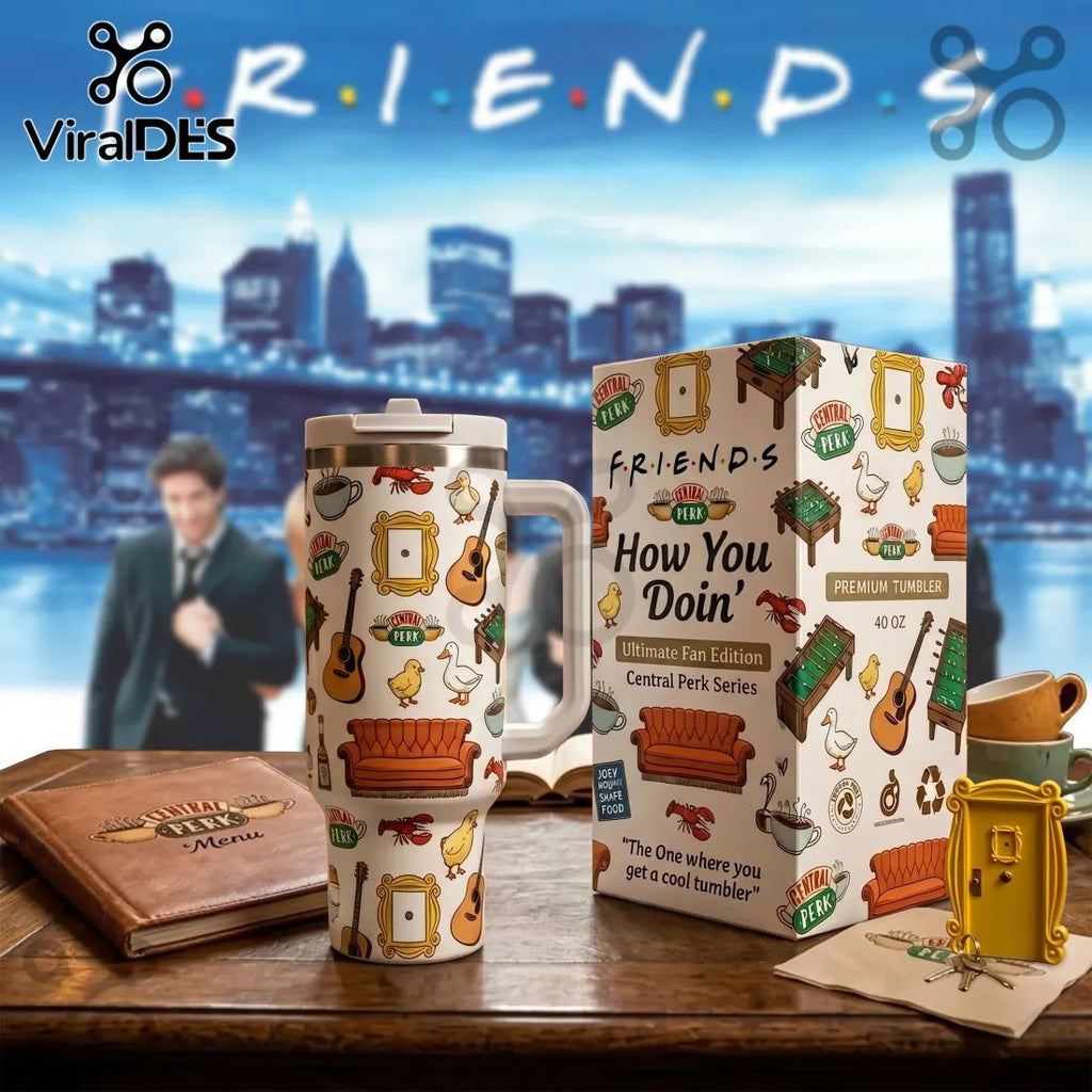 Friends Central Perk Iconic 40oz Insulated Coffee Tumbler