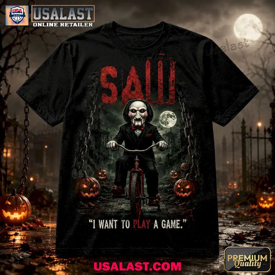 Billy Saw I Want To Play A Game Halloween 3D Tee Shirt