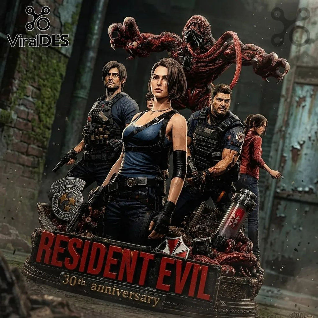 Resident Evil 30th Anniversary 3D Diorama Plaque