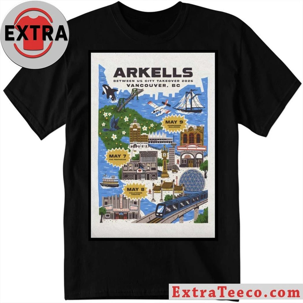 Arkells May 7 2026 The Penthouse Vancouver BC Poster Shirt