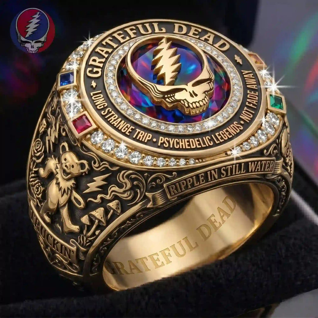 Grateful Dead 60th Anniversary Steal Your Face Edition Ring