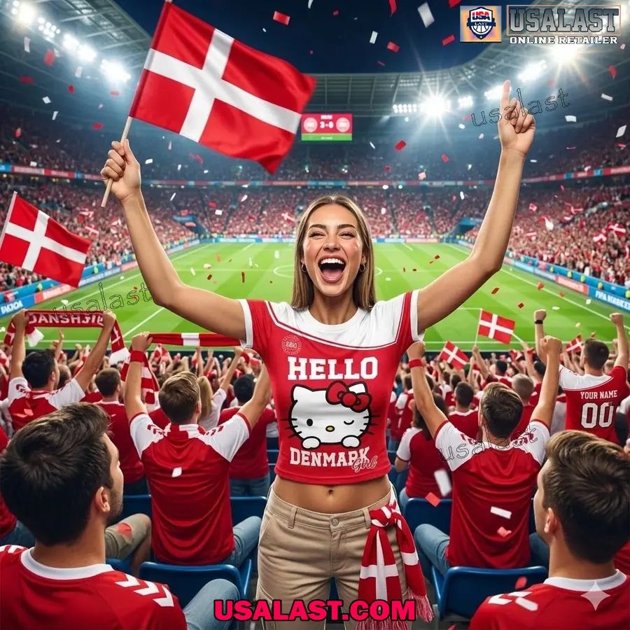 Personalized Denmark World Cup 2026 Women Baby Tee