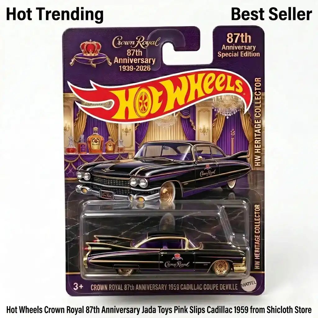 Wheels Crown Royal 87th Anniversary Jada Toys Pink Slips Cadillac 1959