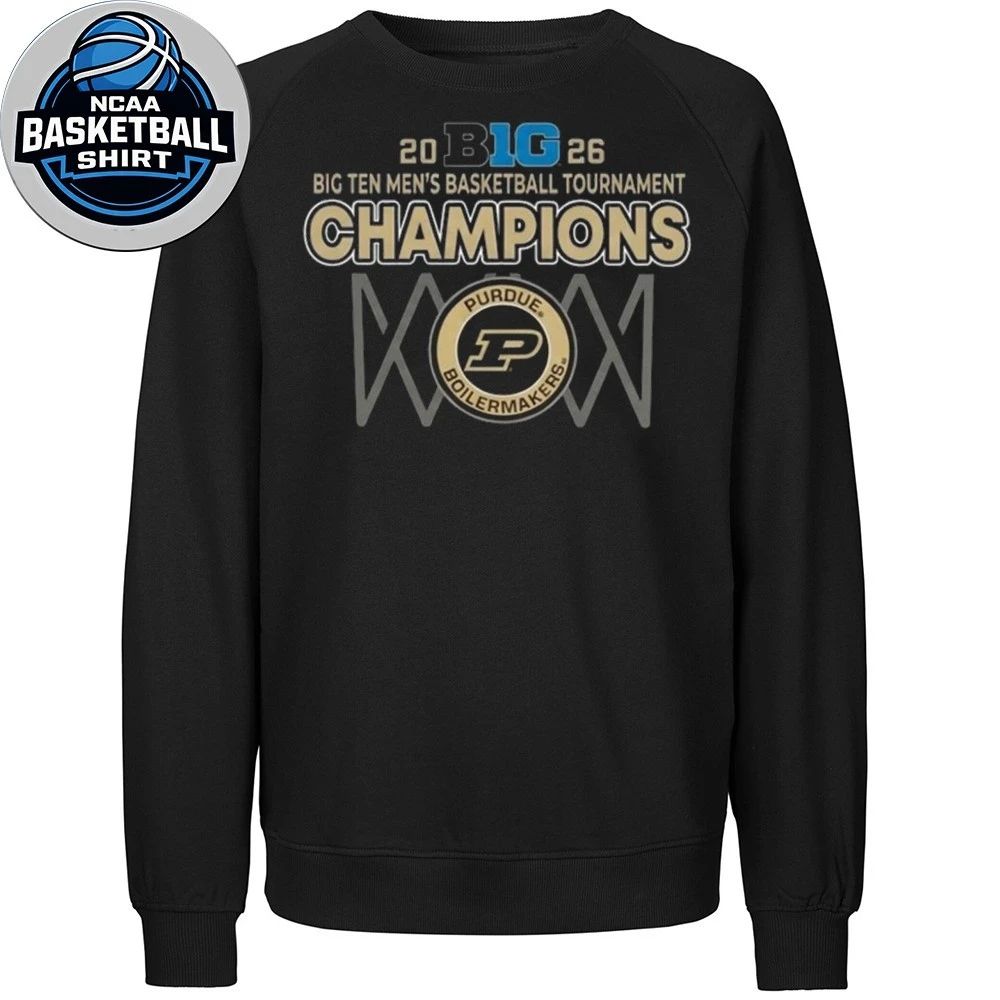 Purdue Boilermakers 2026 Big Ten Men’s Basketball Tournament Champions Logo T-Shirt